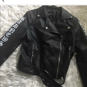 Faux leather jacket from f21